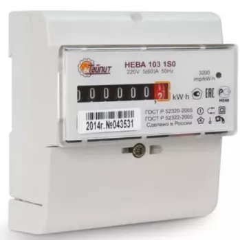 Счетчик электроэнергии однофазный однотарифный Тайпит Нева 103/5 1S0
