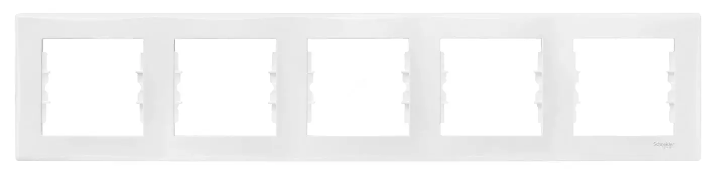 Schneider Electric Sedna SDN5800921, рамка на 5 постов (белая)