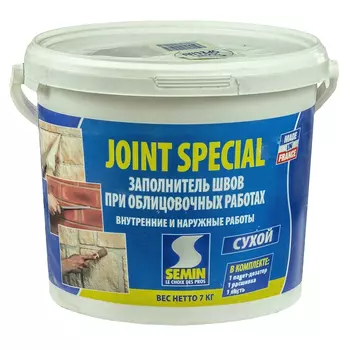 Semin Facilis, 7 кг, Затирка для широких швов белая