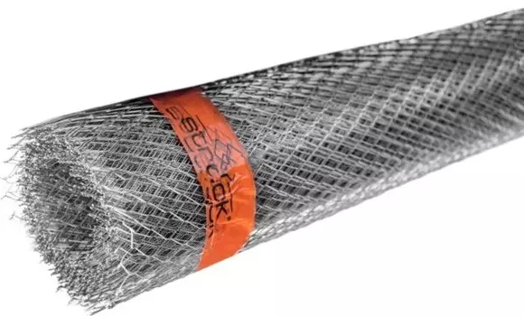 Сетка ЦПВС просечно-вытяжная Streck 30х30 мм, рулон 1х15 м