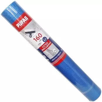 Сетка фасадная Pufas 160 г/м2 с ячейкой 5х5 мм рулон 1х30 м