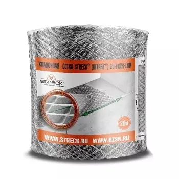 Сетка кладочная Streck 15х15 мм 0.18х20 м