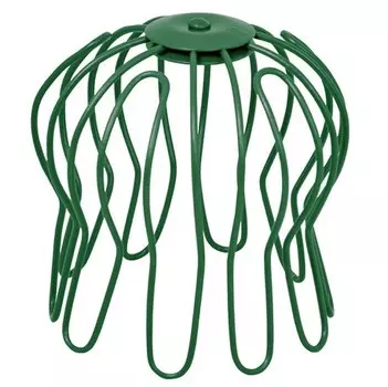 Сетка воронки оцинкованная Aquasystem Паук RAL 6005 зеленая D125/90 мм