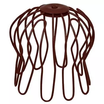 Сетка воронки оцинкованная Aquasystem Паук RAL 8017 коричневая D125/90 мм