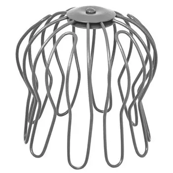 Сетка воронки оцинкованная Aquasystem Паук RR 23 темно-серая D150/100 мм