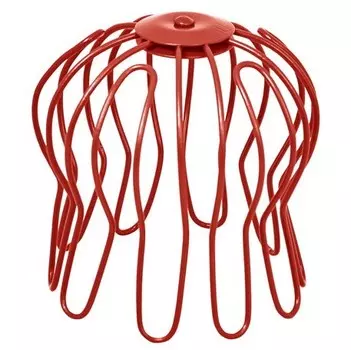 Сетка воронки оцинкованная Aquasystem Паук RR 29 красная D125/90 мм