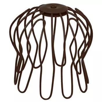 Сетка воронки оцинкованная Aquasystem Паук RR 32 темно-коричневая D125/90 мм