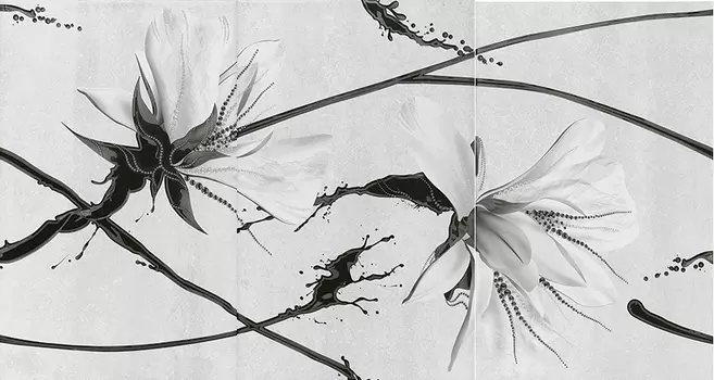 Декор для плитки Шахтинская плитка Картье 01 панно серое 40х75 см