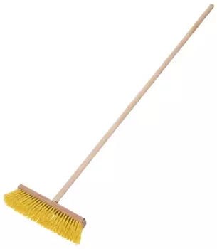 Щетка для пола с черенком жесткий ворс 280 мм