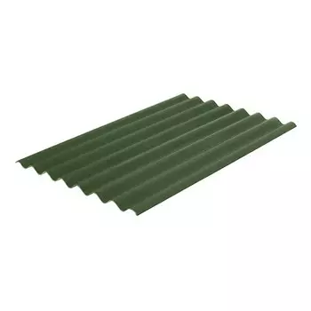 Шифер зеленый 1750х1130х5.2 мм 8 волн