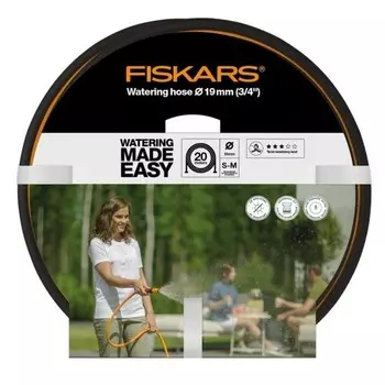 Шланг поливочный армированный Fiskars 3/4 дюйма 20 м Q3