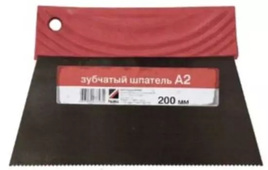 Шпатель Homa 1,2х1,8 мм, 200 мм, зубчатый