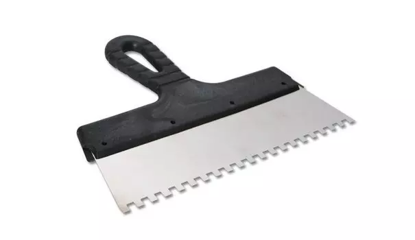 Шпатель Эконом 6х6 мм, 250 мм, зубчатый