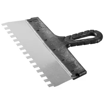 Шпатель Зубр 10х10 мм, 300 мм, зубчатый