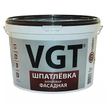Шпатлевка акриловая VGT фасадная 18 кг