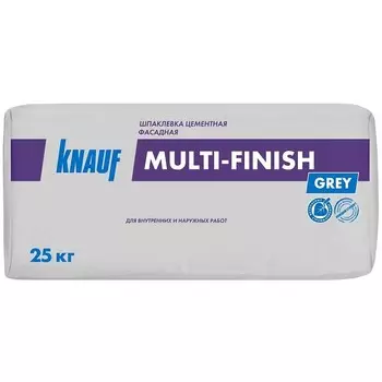 Шпатлевка цементная Кнауф Мульти-финиш фасадная 25 кг