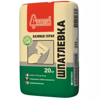 Шпатлевка цементная Старатели Базовая серая 20 кг