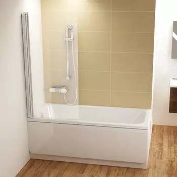 Шторка для ванны Ravak Chrome CVS1-80 L 1500х800 мм стекло Transparent блестящая