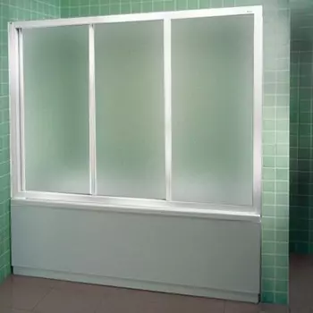 Шторка для ванны Ravak Supernova AVDP3-160 3 створки 1370х1600 мм стекло Grape белая