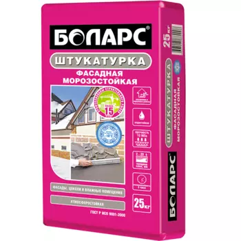 Штукатурка фасадная Боларс морозостойкая 25 кг