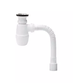 Сифон для мойки WIRQUIN PRO Tour Eiffel 30718763 1 1/2"х40/50 со встроенным выпуском и гибким соединением