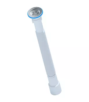 Сифон для раковины АНИ Пласт G216 гофрированный удлиненный 1 1/4"х40 с гибким соединением
