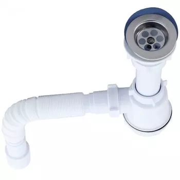 Сифон для раковины с гофрой Эконом