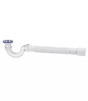 Сифон душевого поддона Virolast Wirquin 30987087 1 1/2"х40 слив D50 мм выход D40 мм с гибким соединением