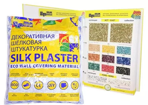 Silk Plaster Ист 953, 0.2 кг, Штукатурка декоративная шелковая