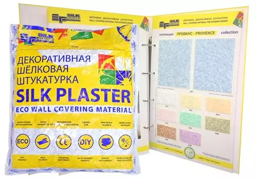Silk Plaster Прованс 044, 0.2 кг, Штукатурка декоративная шелковая