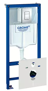 Система инсталляции для унитазов Grohe RapID SL 38775001 4 в 1 с кнопкой смыва Grohe