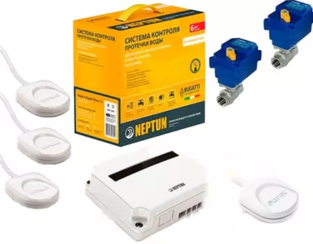 Система защиты от протечек Neptun Bugatti Base 1/2" + датчик в подарок