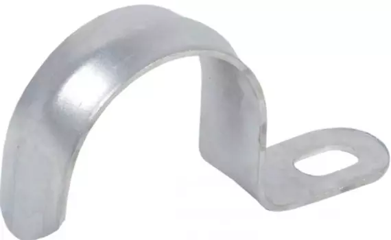 Скоба металлическая IEK однолапковая D19 мм