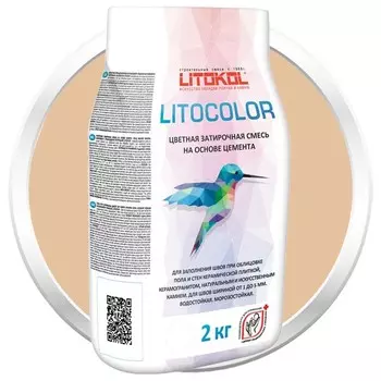 Смесь затирочная цементная для швов Litokol Litocolor L.24 Карамель 2 кг