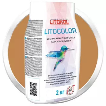 Смесь затирочная цементная для швов Litokol Litocolor L.25 коричневая 2 кг