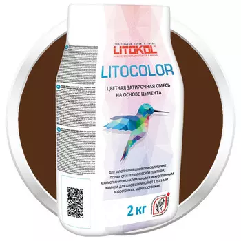 Смесь затирочная цементная для швов Litokol Litocolor L.27 Венге 2 кг