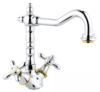 Смеситель для кухни Timo Ritz 0143F chrome-gold