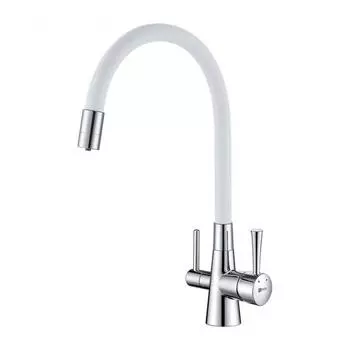 Смеситель для кухонной мойки Lemark Comfort LM3075C-White