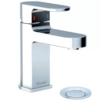 Смеситель для умывальника Ravak Chrome-CR 011.00 с донным клапаном