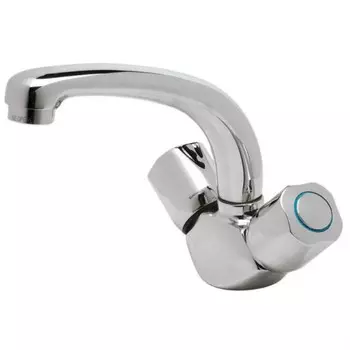 Смеситель для умывальника Vidima Искар металлизированные маховики хром