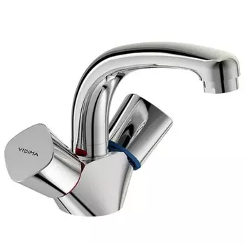 Смеситель для умывальника Vidima Квадро литой излив без донного клапана хром