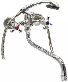 Смеситель для ванны и душа с длинным изливом и лейкой Istok Life 19071 (хром)