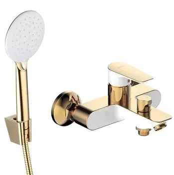 Смеситель для ванны Iddis Cloud CLOWG02I02 золото/белый