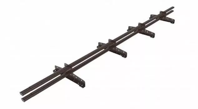 Снегозадержатель FarAcs Premium плоско-овальный RAL8017 3 м