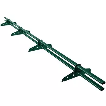 Снегозадержатель трубчатый Borge Русский рубеж зеленый мох RAL 6005 3000 мм 4 опоры