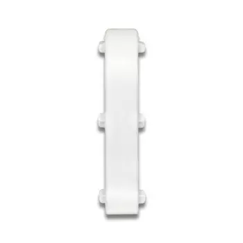 Соединитель для плинтуса Идеал Деконика 80 мм 001 белый 2 шт