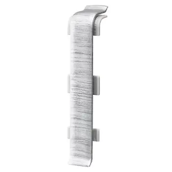 Соединитель для плинтуса ПВХ Arbiton Indo 41 алюминий светлый 2 шт