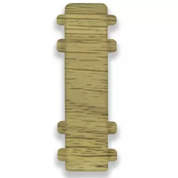 Соединитель для плинтуса ПВХ Ideal Комфорт К55-С 219 дуб натуральный