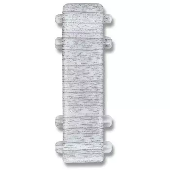 Соединитель для плинтуса ПВХ Ideal Комфорт К55-С 253 ясень серый 1 шт