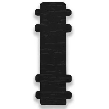 Соединитель для плинтуса ПВХ Ideal Комфорт К55-С 007 черный 1 штука